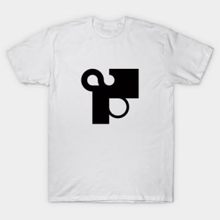 Black and White Contraption Q2 T-Shirt